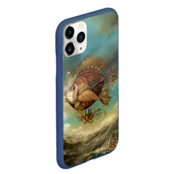 Чехол для iPhone 11 Pro Max матовый Рыба-дирижабль - фото 2