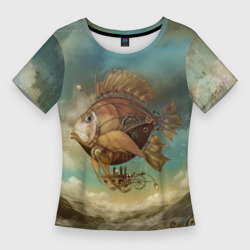 Женская футболка 3D Slim Рыба-дирижабль