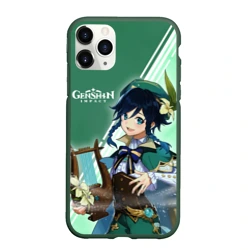 Чехол для iPhone 11 Pro Max матовый Genshin Impact 