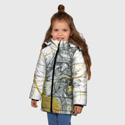 Зимняя куртка для девочек 3D Мечты города - фото 2