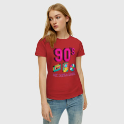 Женская футболка хлопок Не забывай 90-е - фото 2
