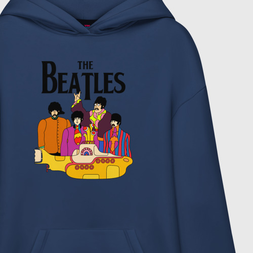 Худи SuperOversize хлопок The Beatles, цвет темно-синий - фото 3