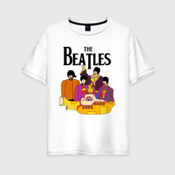 Женская футболка хлопок Oversize The Beatles