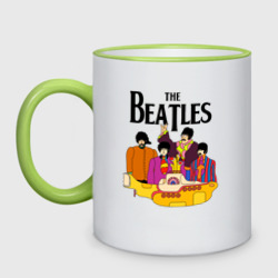 Кружка двухцветная The Beatles