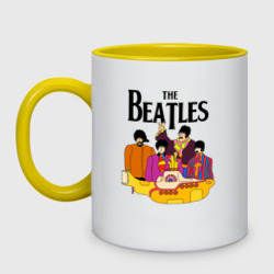 Кружка двухцветная The Beatles