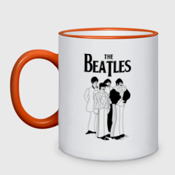 Кружка двухцветная The Beatles