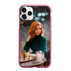 Чехол для iPhone 11 Pro Max матовый Queen's Gambit Ход Королевы