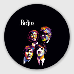 Круглый коврик для мышки The Beatles