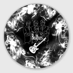 Круглый коврик для мышки The Beatles