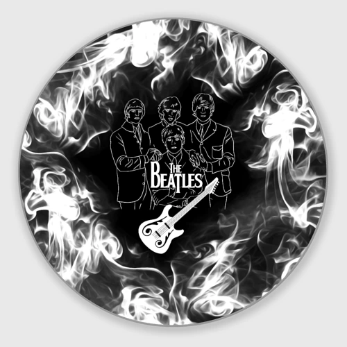 Круглый коврик для мышки The Beatles