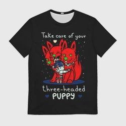 Мужская футболка 3D Hades Загрей и милый цербер