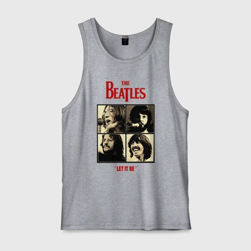 Мужская майка хлопок The Beatles LET IT BE