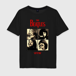 Мужская футболка хлопок Oversize The Beatles LET IT BE