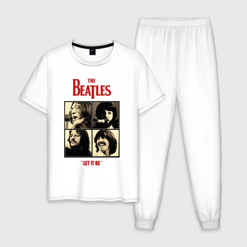 Мужская пижама хлопок The Beatles LET IT BE