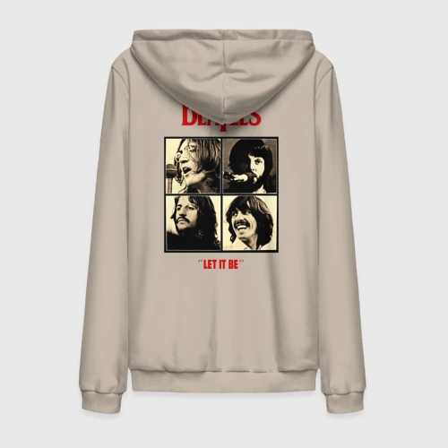 Мужская толстовка на молнии хлопок The Beatles LET IT BE