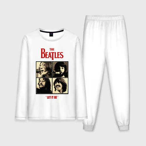 Мужская пижама с лонгсливом хлопок The Beatles LET IT BE