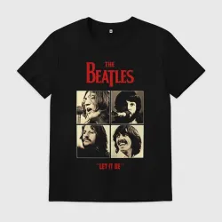 Мужская футболка хлопок The Beatles LET IT BE