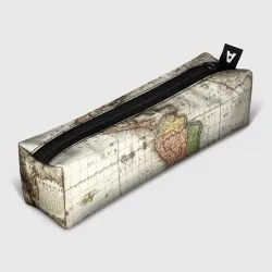 Пенал школьный 3D Винтажная карта
