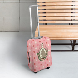 Чехол для чемодана 3D Тоторо розовые точки - фото 2