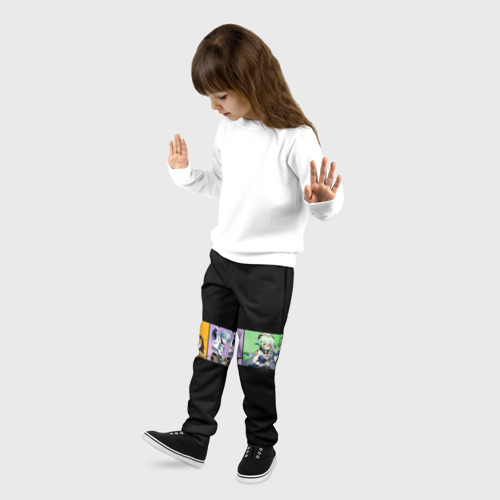 Детские брюки 3D Genshin Impact - Полоса, цвет 3D печать - фото 3