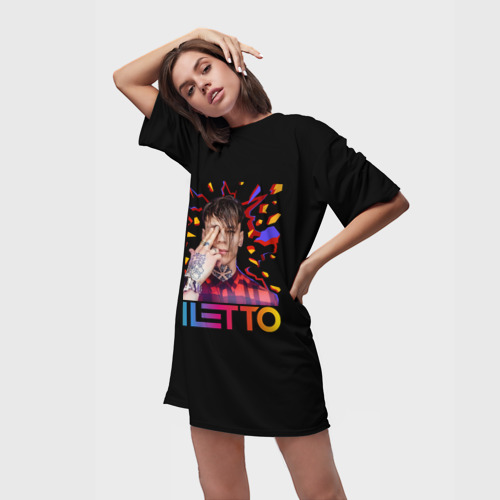 Платье-футболка 3D Niletto, цвет 3D печать - фото 3
