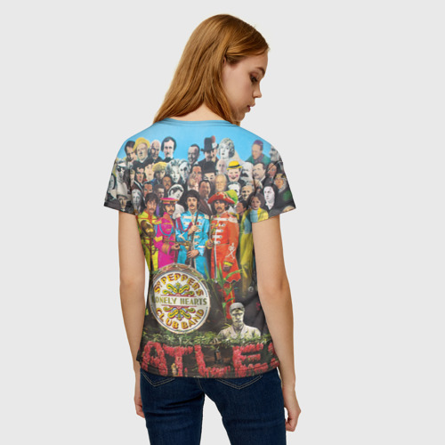 Женская футболка 3D The Beatles, цвет 3D печать - фото 4