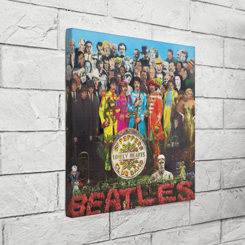 Холст квадратный The Beatles, цвет 3D печать - фото 3
