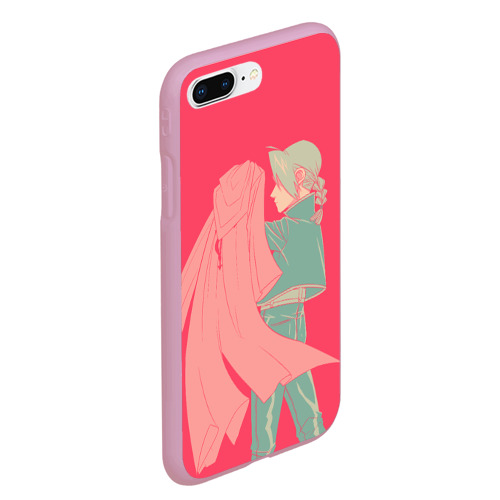 Чехол для iPhone 7Plus/8 Plus матовый Эдвард Эрлик с плащом , цвет розовый - фото 3