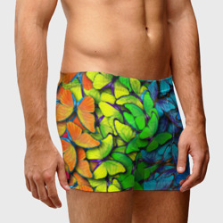 Мужские трусы 3D Радужные    бабочки - фото 2