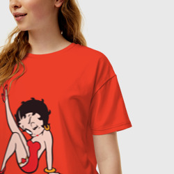 Женская футболка хлопок Oversize Betty Boop - фото 2