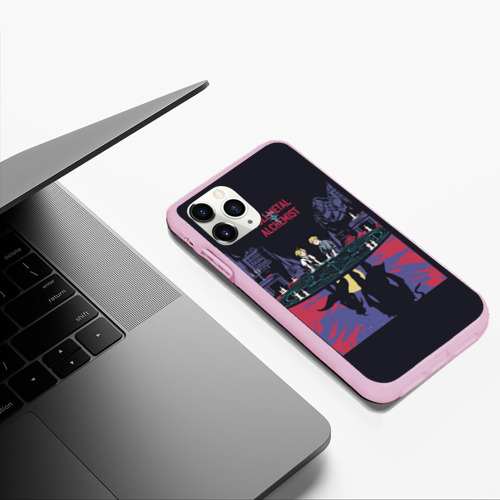 Чехол для iPhone 11 Pro Max матовый Стальной Алхимик, цвет розовый - фото 5