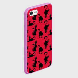 Чехол для iPhone 5/5S матовый Коты - фото 2