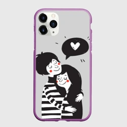 Чехол для iPhone 11 Pro матовый Любовь