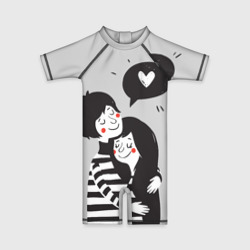 Детский купальный костюм 3D Любовь