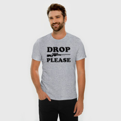 Мужская футболка хлопок Slim Drop Please - фото 2