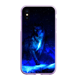 Чехол для iPhone XS Max матовый Dark Wolf