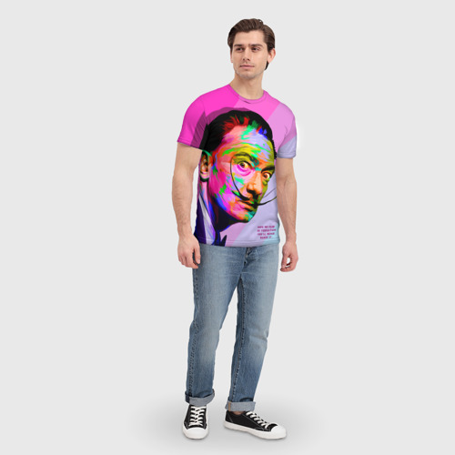 Мужская футболка 3D Сальвадор Дали, цвет 3D печать - фото 5