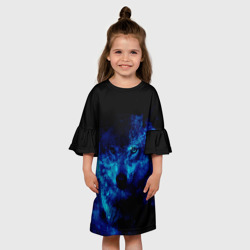 Детское платье 3D Волк Вселенная - фото 2