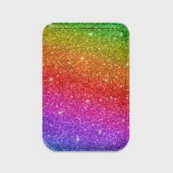 Картхолдер Magsafe магнитный Блестки радуги