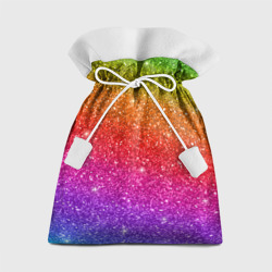 Подарочный 3D мешок Блестки радуги