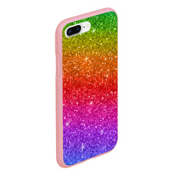 Чехол для iPhone 7Plus/8 Plus матовый Блестки радуги - фото 2