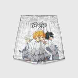 Детские спортивные шорты 3D Персонажи Обещанный Неверленд