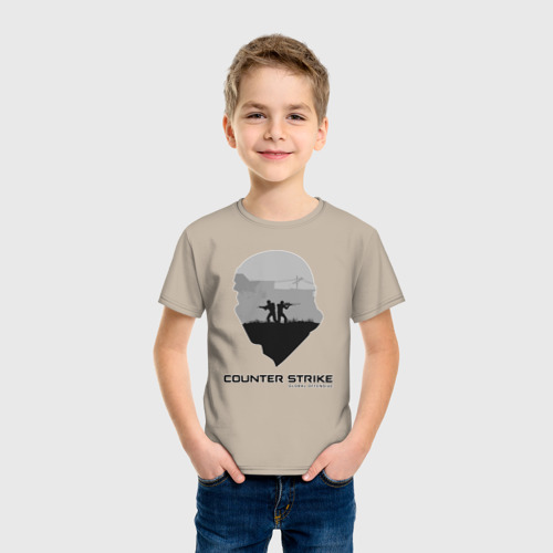 Детская футболка хлопок с принтом CS GO | Terrorist, фото на моделе #1