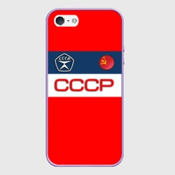 Чехол для iPhone 5/5S матовый СССР знак качества