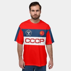 Мужская футболка oversize 3D СССР знак качества - фото 2