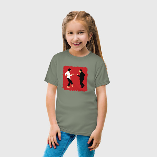 Детская футболка хлопок Dance mia vega, цвет авокадо - фото 5