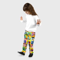 Детские брюки 3D Among Us + Brawl Stars Персонажи - фото 2