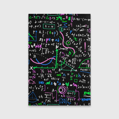 Обложка для паспорта матовая кожа Математика Графики и Функции, цвет черный - фото 2