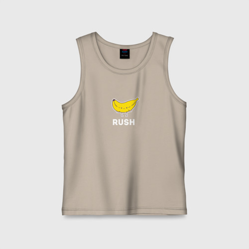 Детская майка хлопок Rush banana, цвет миндальный