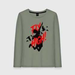 Женский лонгслив хлопок Fly high! волейбол